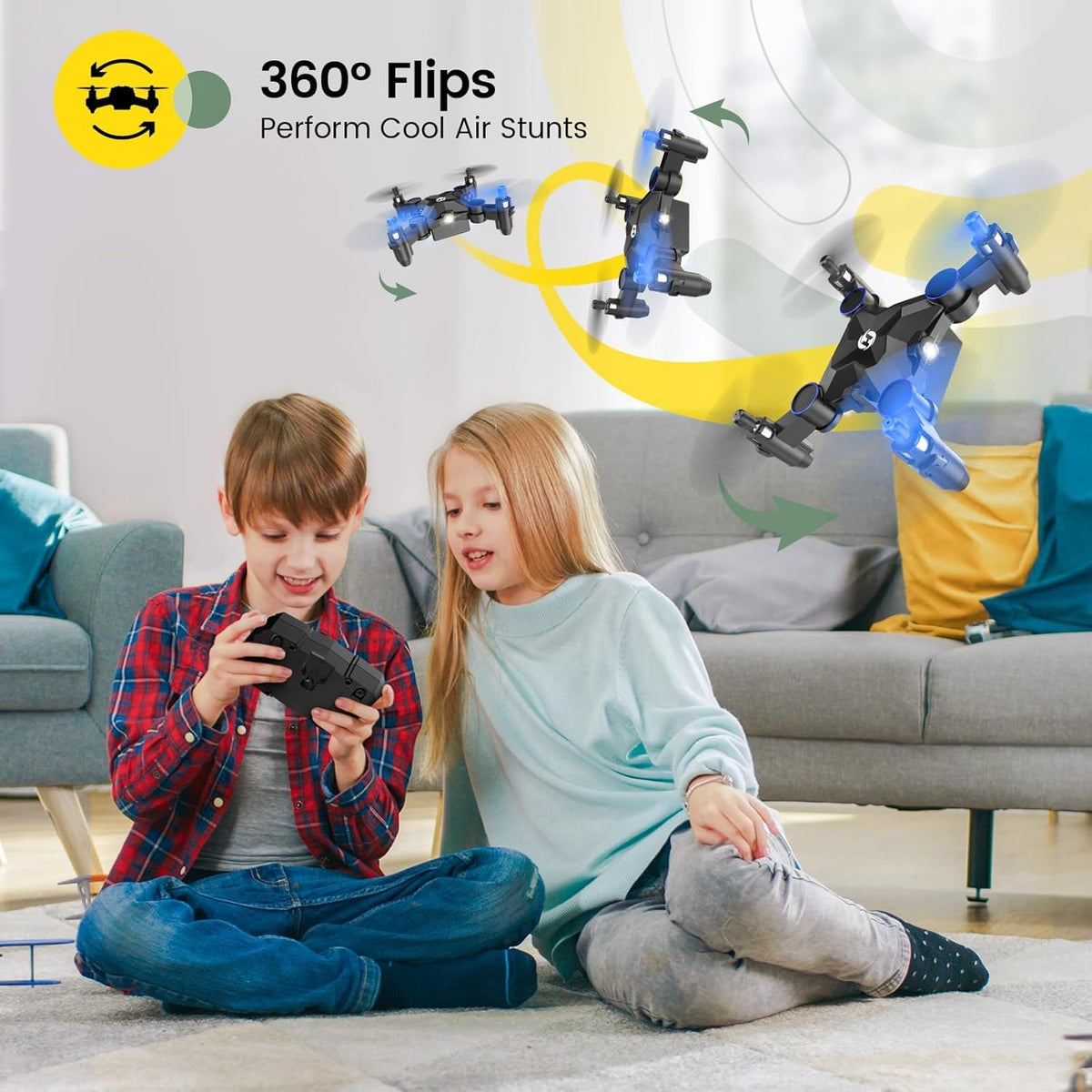 Foldable Mini Drone Blue G776817