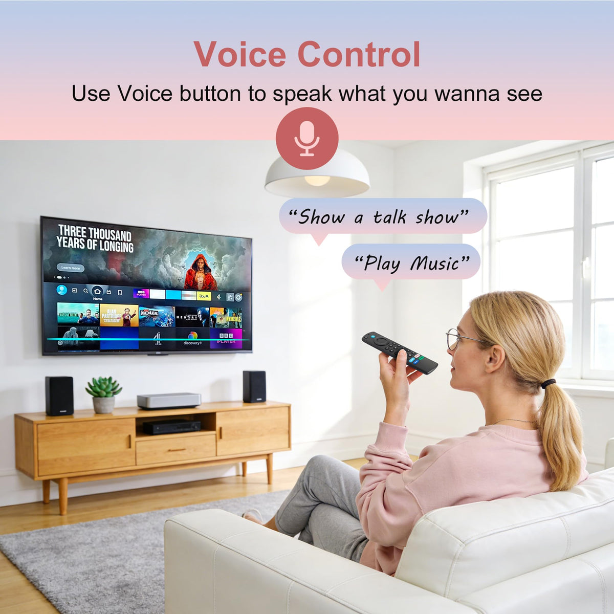 Replacement Remote for Fire TV Stick and Smart TVs with Voice C6969