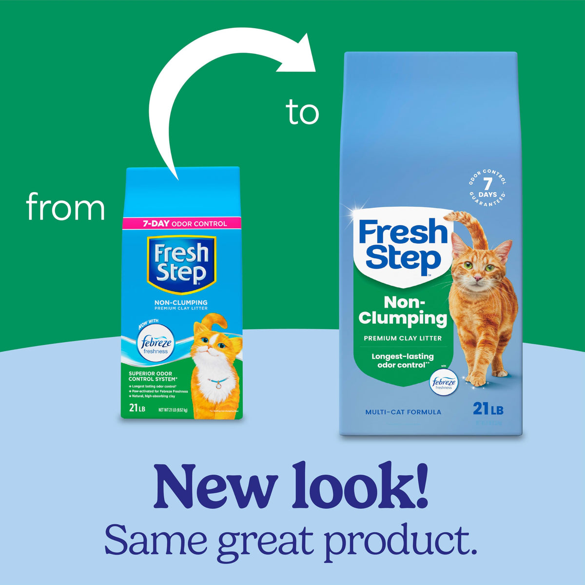 Non Clumping Cat Litter with Odor Control, 21 lb. Bag Y425