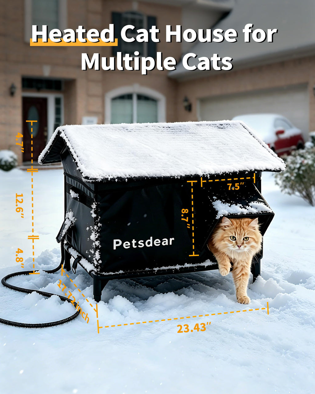 Heated Outdoor Cat House L841482