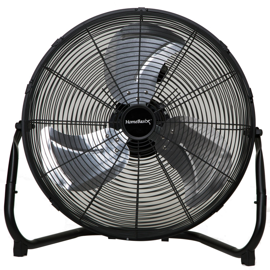 Black 20-Inch High Velocity Floor Fan O768836