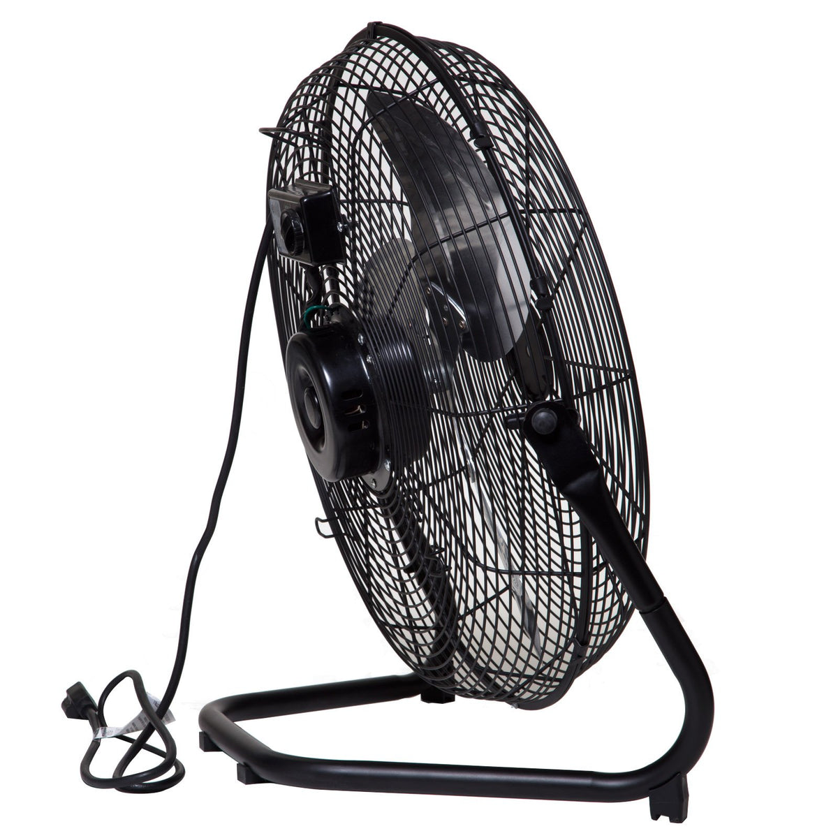 Black 20-Inch High Velocity Floor Fan O768836