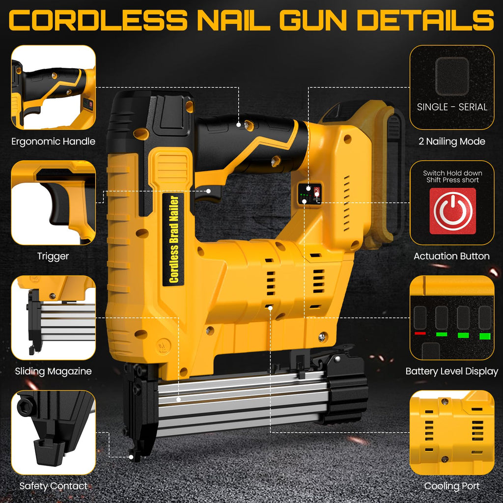 18 Gauge Cordless Brad Nailer & Staple Gun O8650