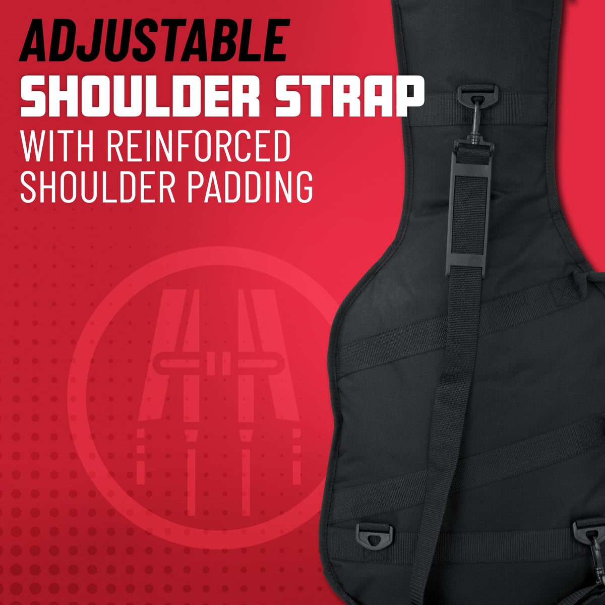 Foam Padded Guitar Gig Bag for Mini Electric Guitars H1693