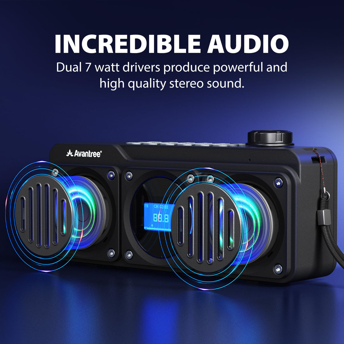 Portable FM Radio & Bluetooth Speaker O677879