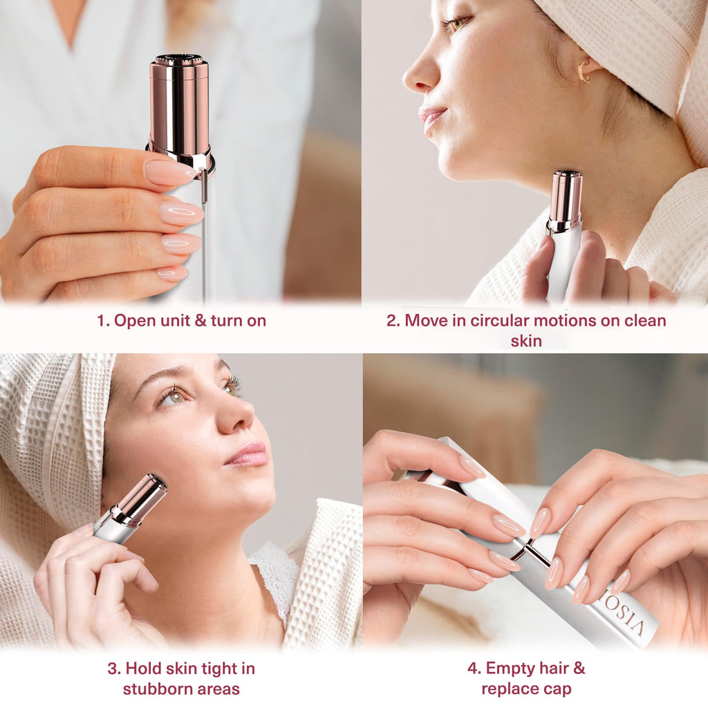Electric Facial Hair Removal Razor Dermaplaning Trimmer O11248
