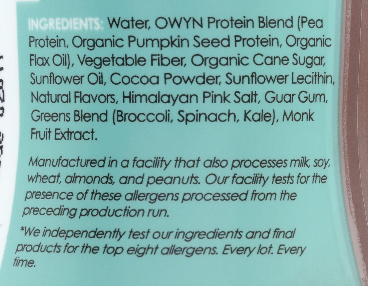 Dark Chocolate Plant Based Protein Shake F6629