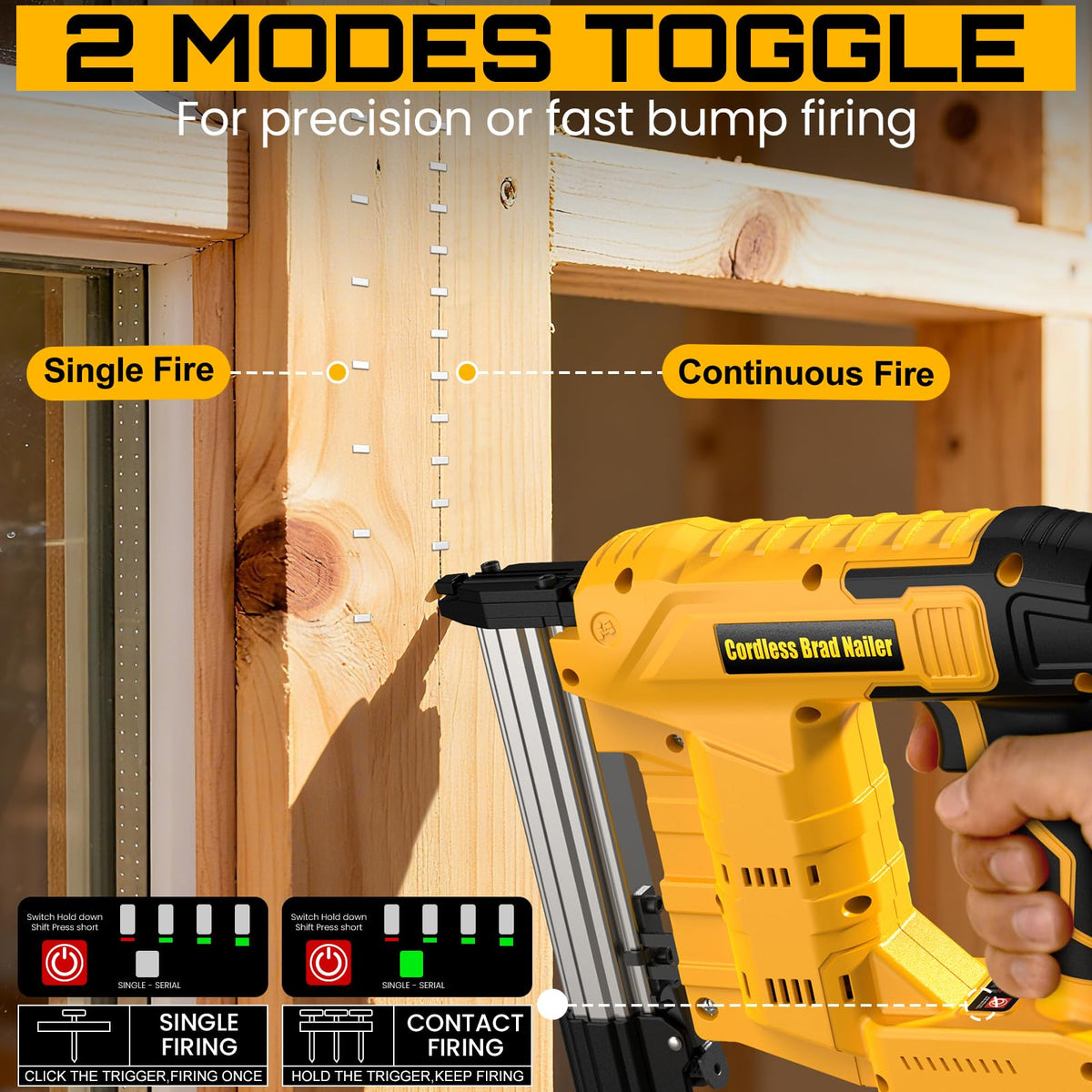 18 Gauge Cordless Brad Nailer & Staple Gun O8650