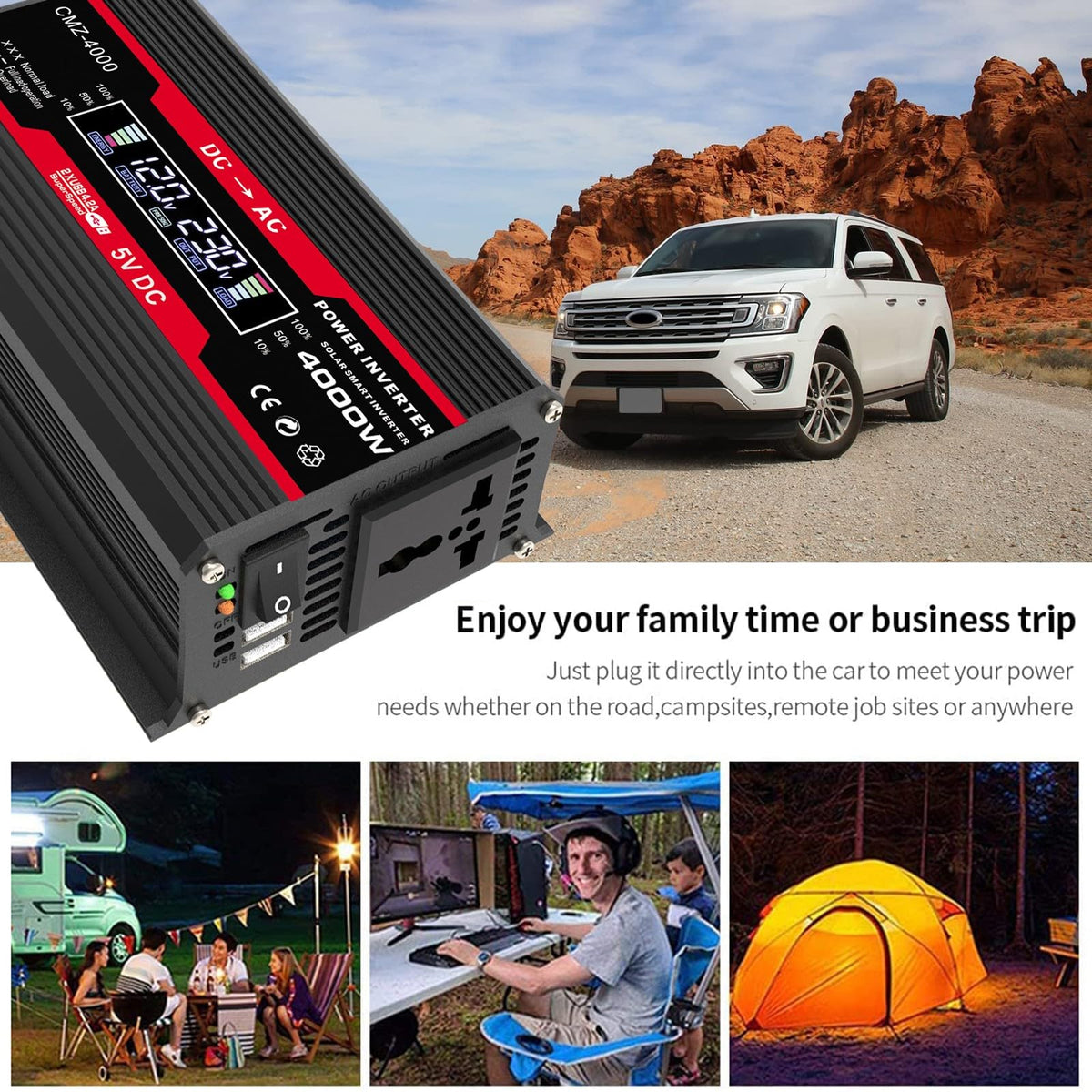12V Off-Grid Solar Panel Kit with Inverter & Charge Controller S6503