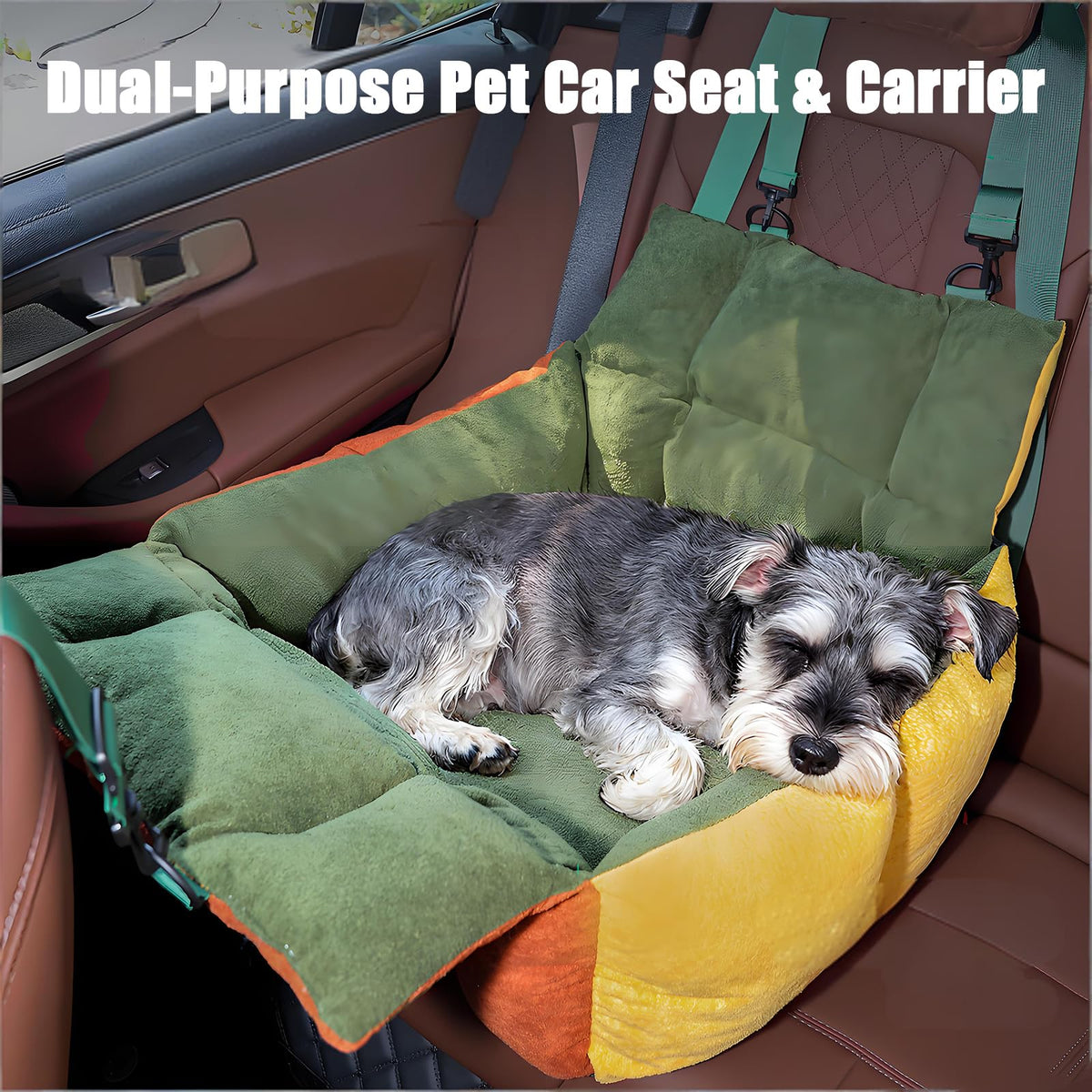 2-in-1 Elevated Dog Car Seat F667631