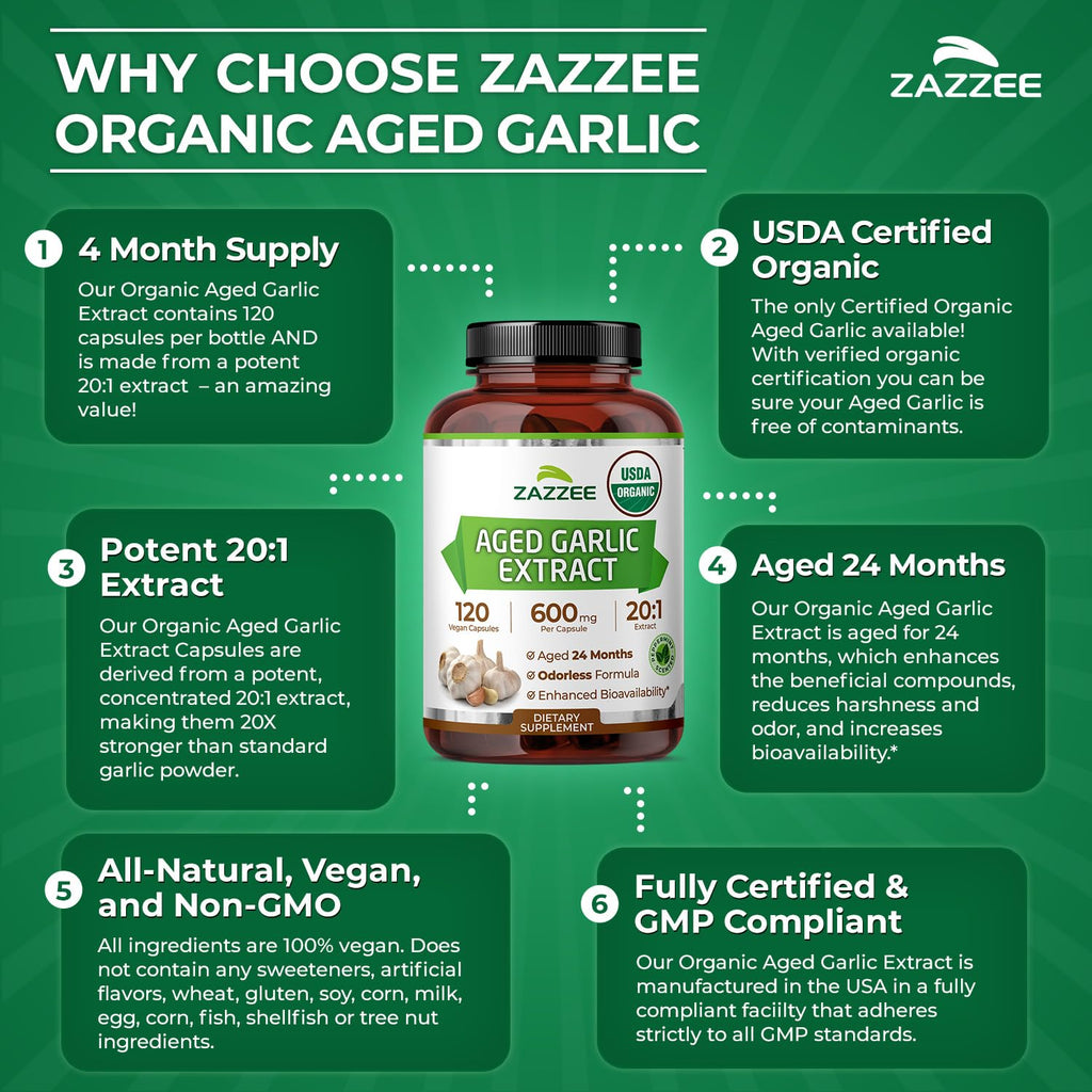 USDA Organic Aged Garlic 20:1 Extract J931