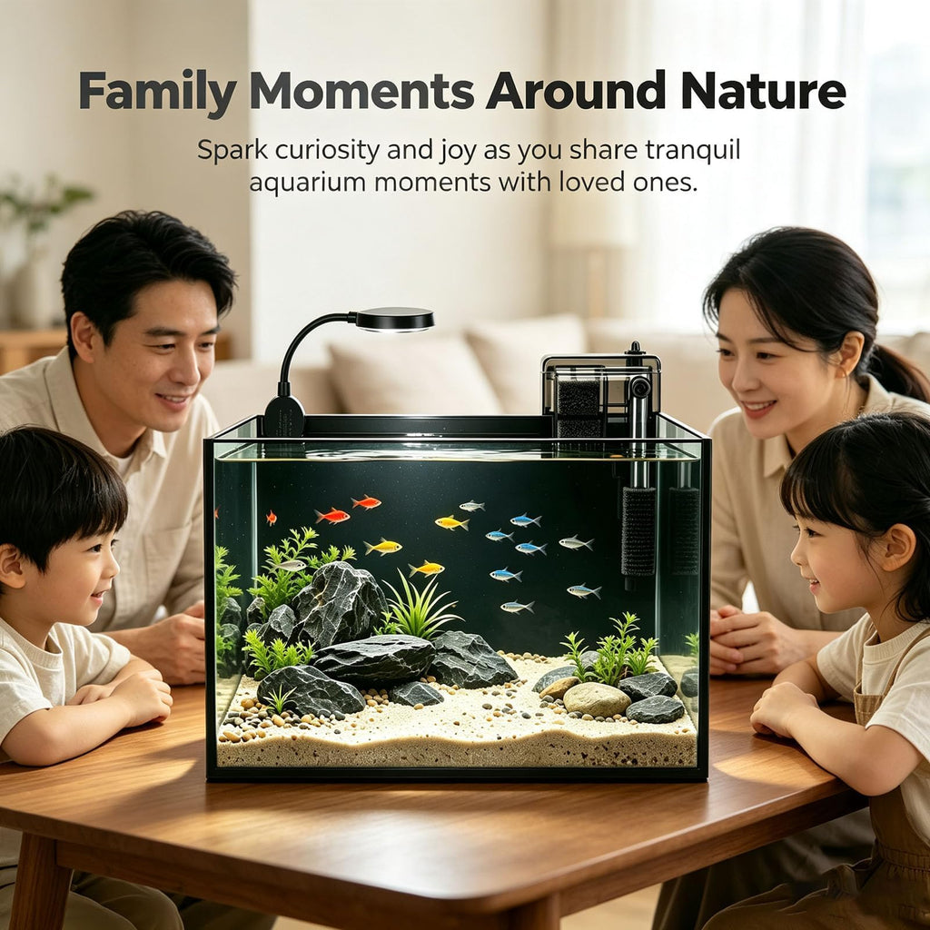 2.8 Gallon Aquarium Starter Kit with LED and Filter Pump V677
