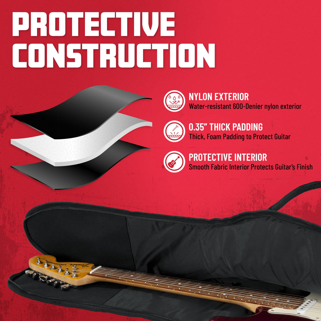 Foam Padded Guitar Gig Bag for Mini Electric Guitars H1693