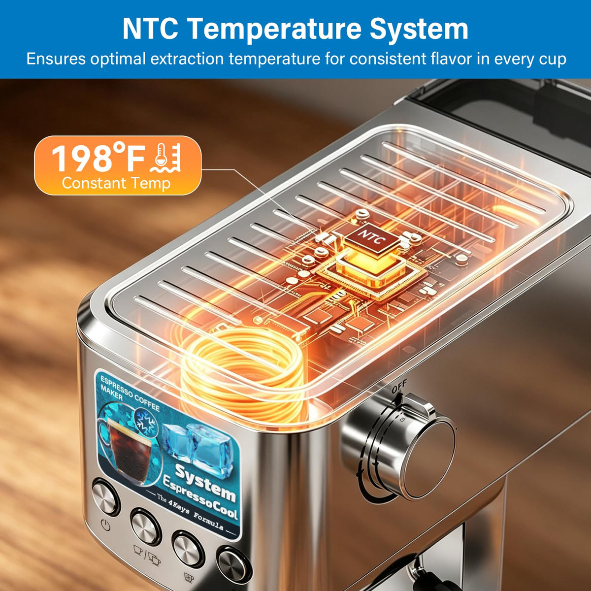 Cold Brew Espresso Machine with Milk Frother B1033