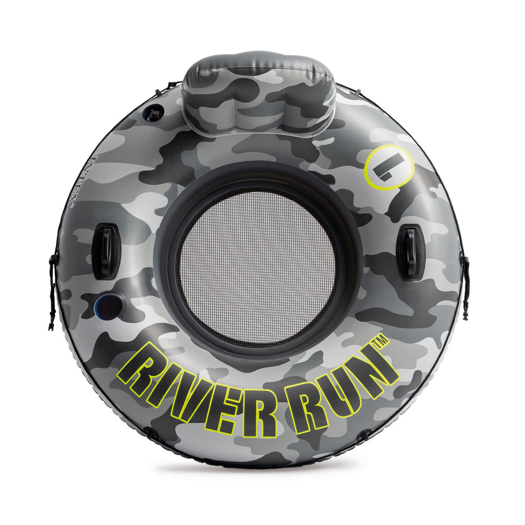 Inflatable Floating Water Tube Raft with Cup Holders, 4 Pack H226991