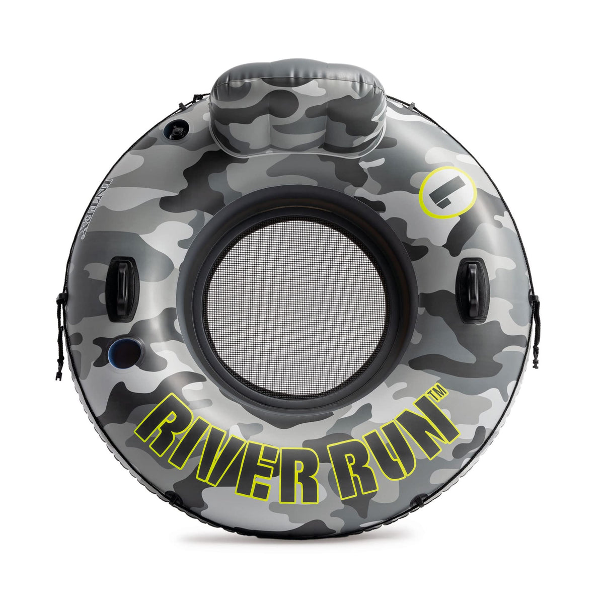 Inflatable Floating Water Tube Raft with Cup Holders, 4 Pack H226991