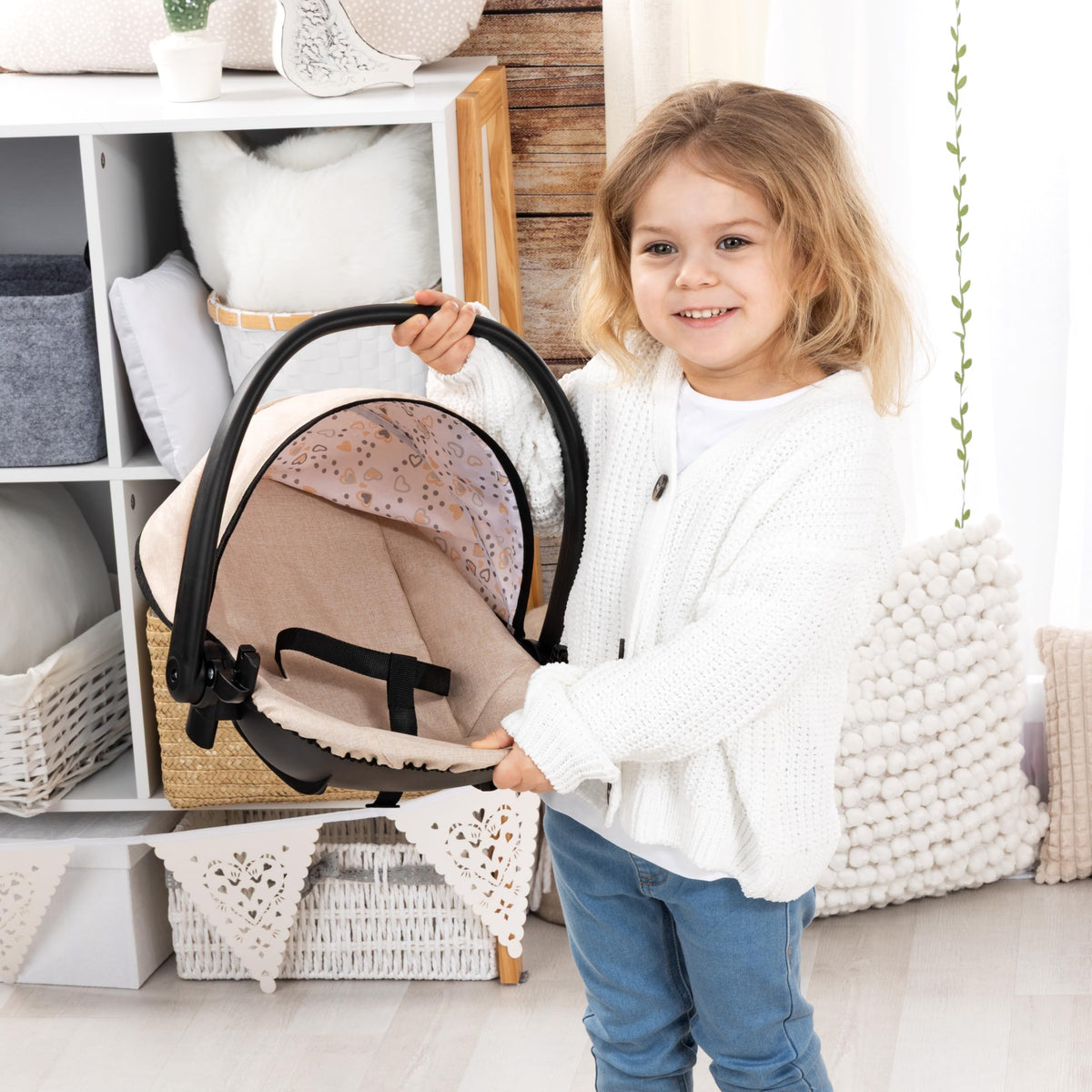 4-in-1 Doll Highchair, Swing, Bed & Car Seat M914818