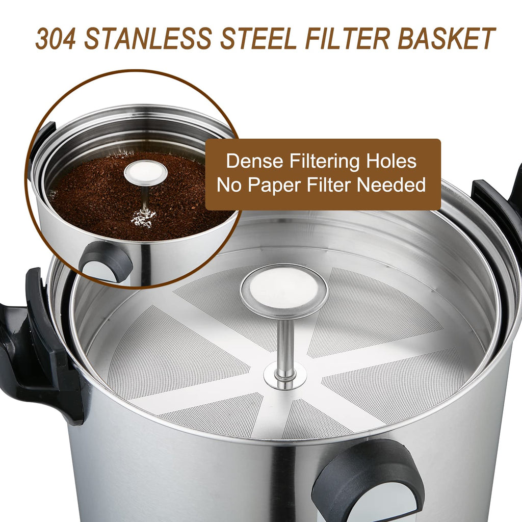 16L 304 Stainless Steel Commercial Coffee Urn M29875