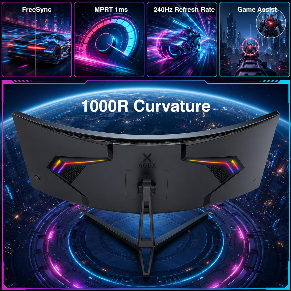 34 Inch WQHD 2K Ultrawide Curved Gaming Monitor 240Hz L9249