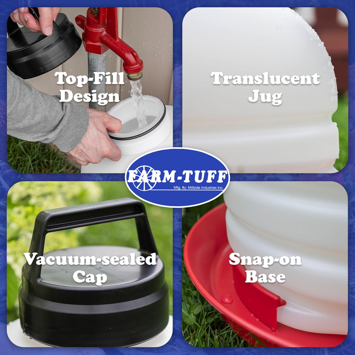 3 Gallon BPA-Free Plastic Hanging Chicken Waterer R804991