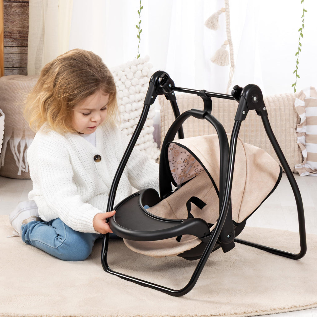4-in-1 Doll Highchair, Swing, Bed & Car Seat M914818