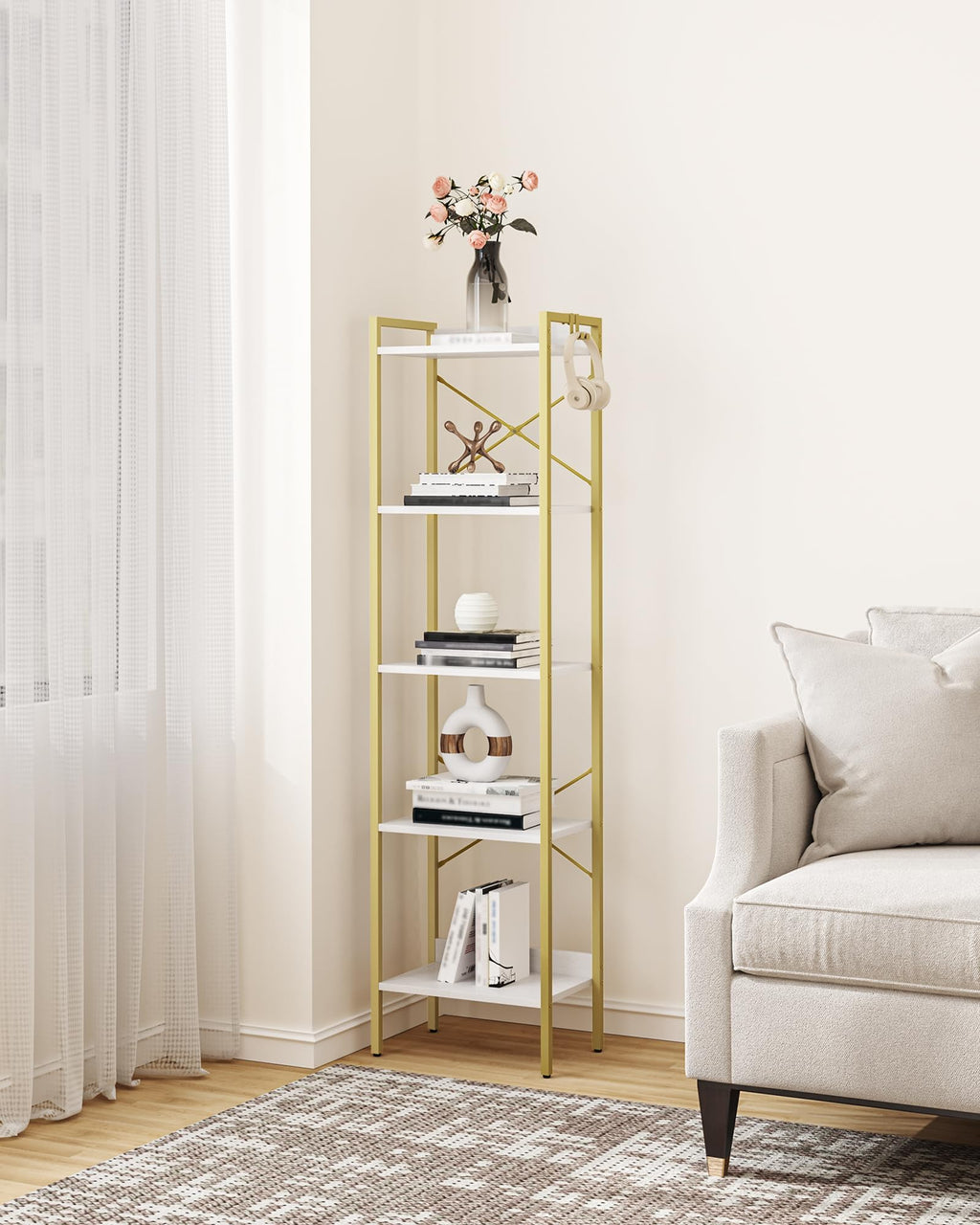 Bookshelf with 2 Hooks N349309