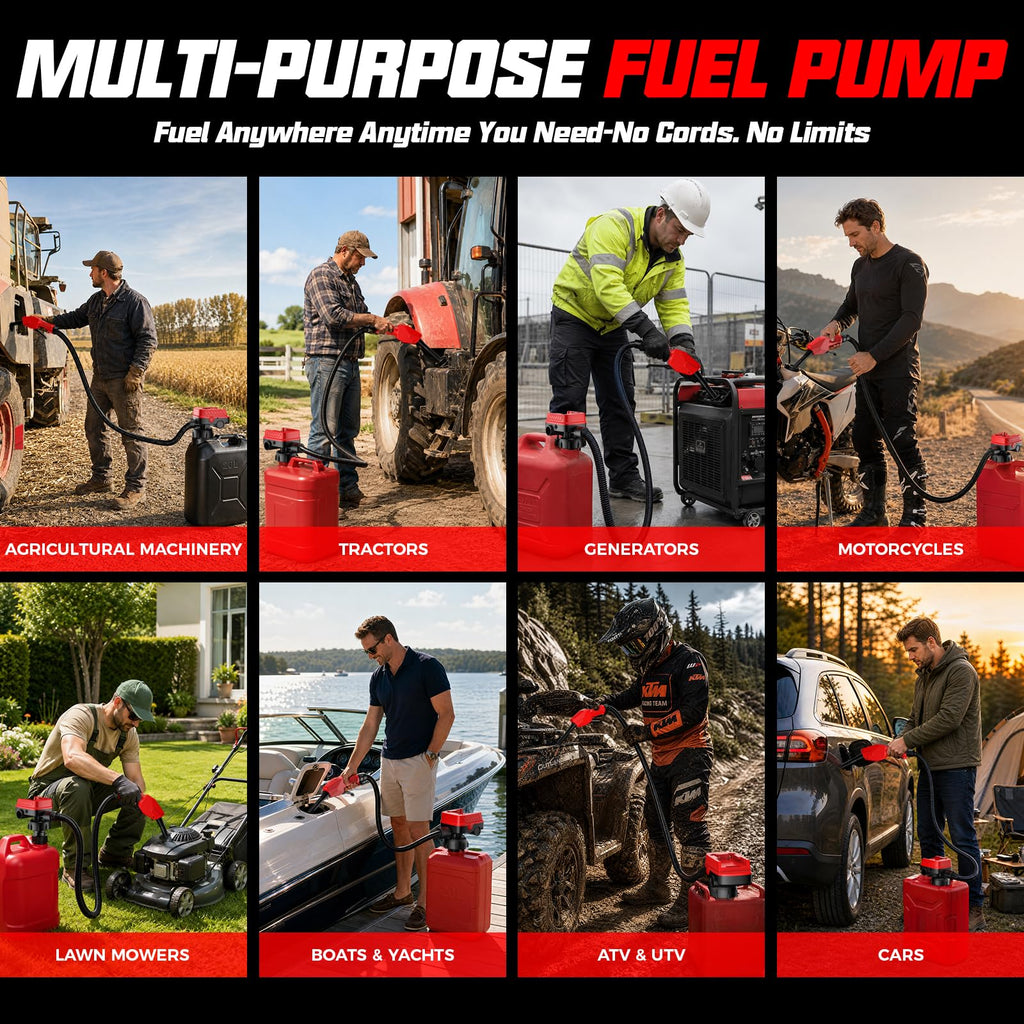 Cordless Fuel Transfer Pump with Auto Stop & Hand-Trigger Nozzle V632