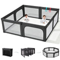 8-Panel Foldable Baby Playpen W632367