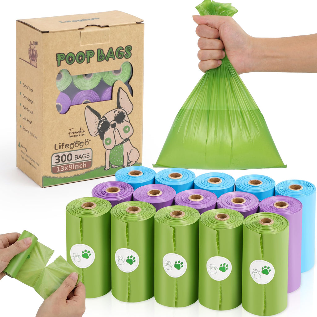Extra Thick Leak Proof Unscented Dog Poop Bags 300 Count F91670