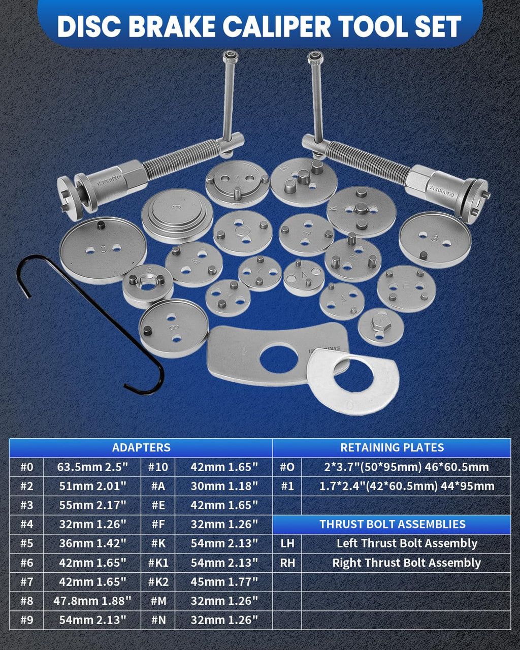 Brake Caliper Compression Tool 24pc F292002
