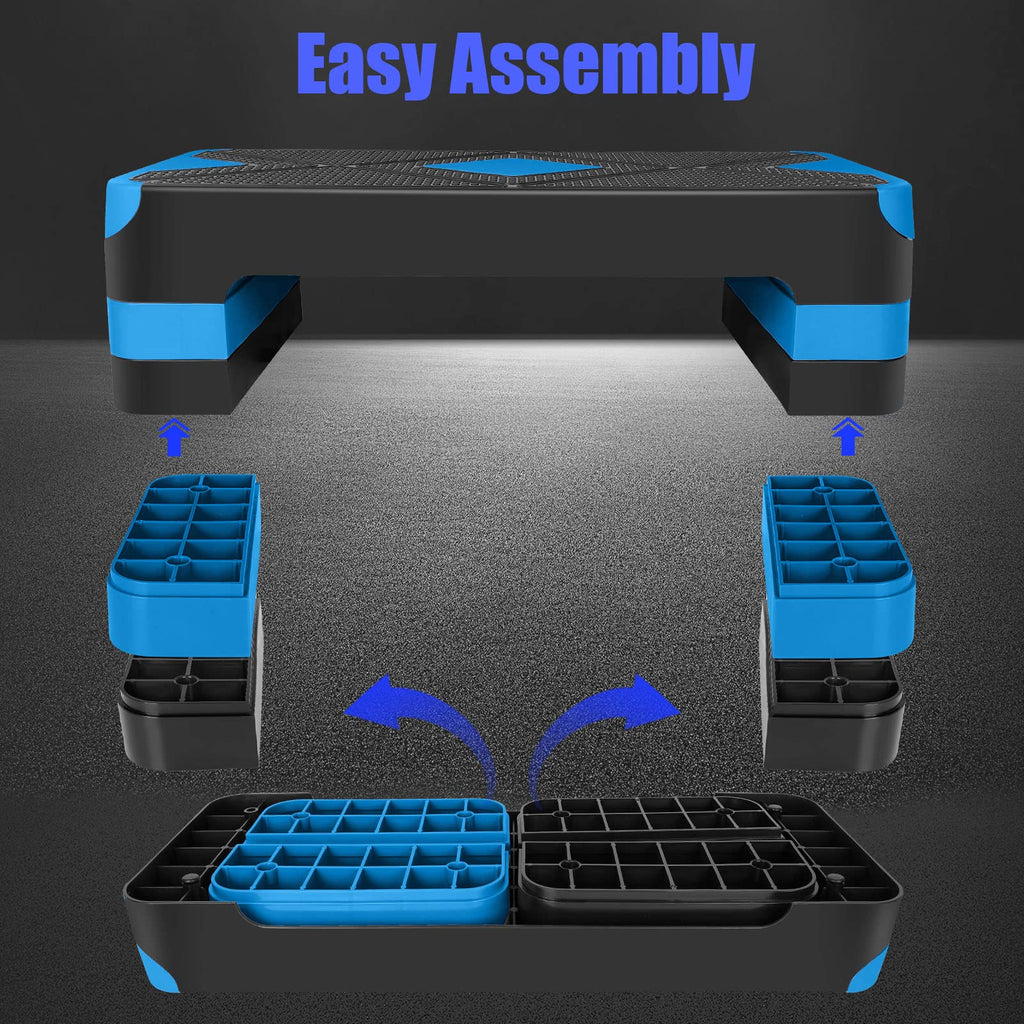 Adjustable Aerobic Stepper Fitness Step Platform J430040
