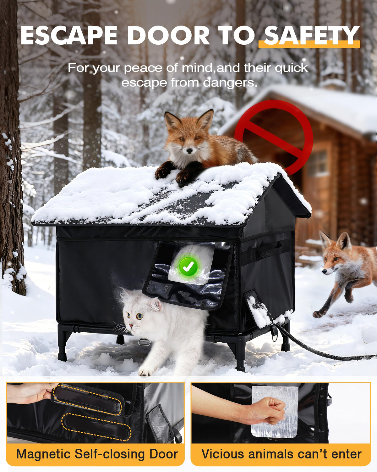 Heated Outdoor Cat House L841482