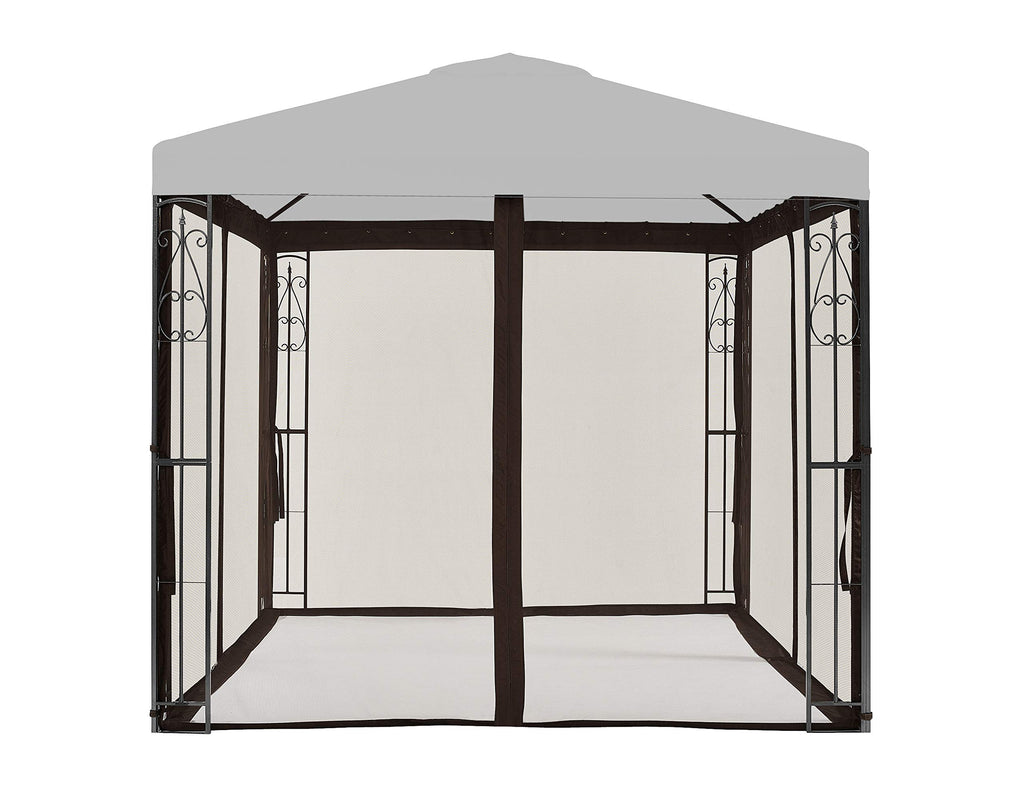 8' x 8' Brown Gazebo Replacement Mosquito Netting Z7836