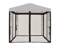 8' x 8' Brown Gazebo Replacement Mosquito Netting Z7836