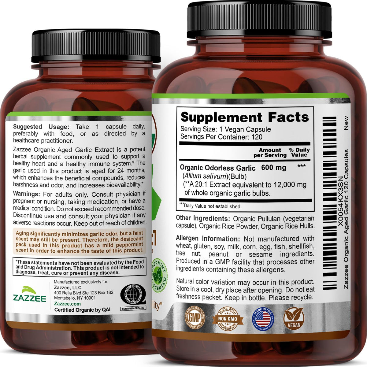 USDA Organic Aged Garlic 20:1 Extract J931