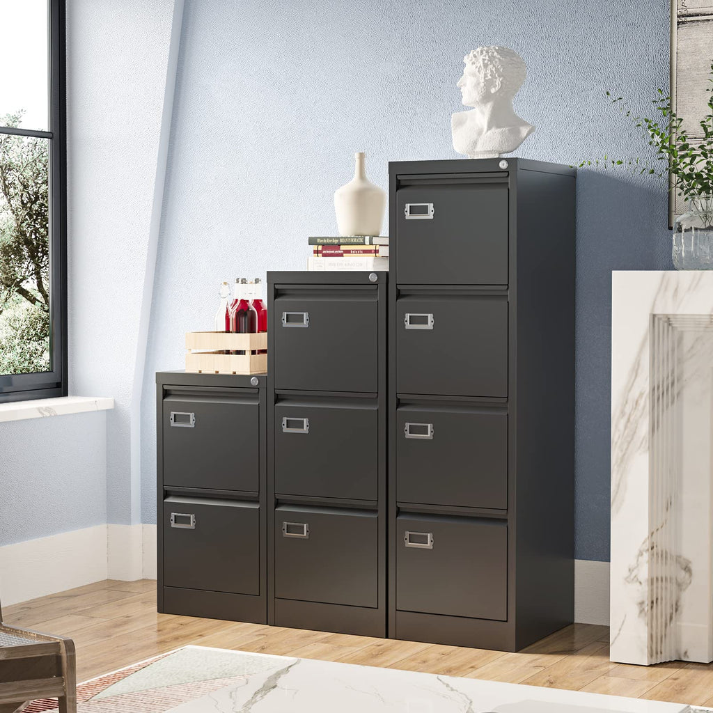 4 Drawer Metal Vertical File Cabinet with Lock Z632675