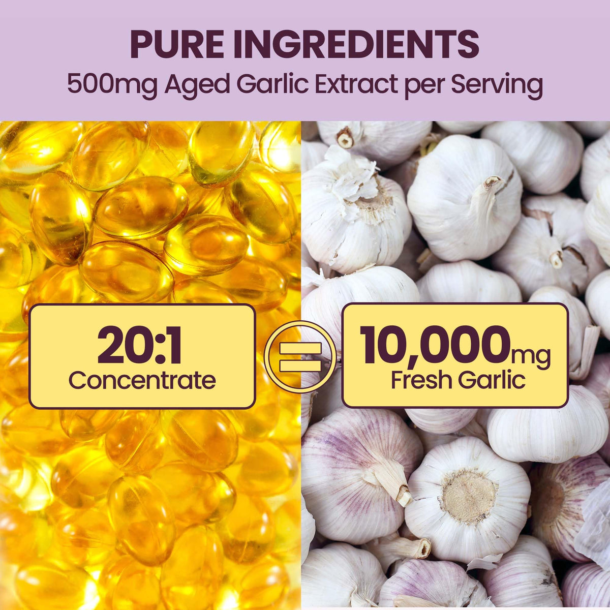 Aged Garlic Extract Softgels 10000mg 300 Count S2638
