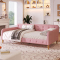 Twin Linen Upholstered Daybed Sofa Bed with Button Tufted Design M944