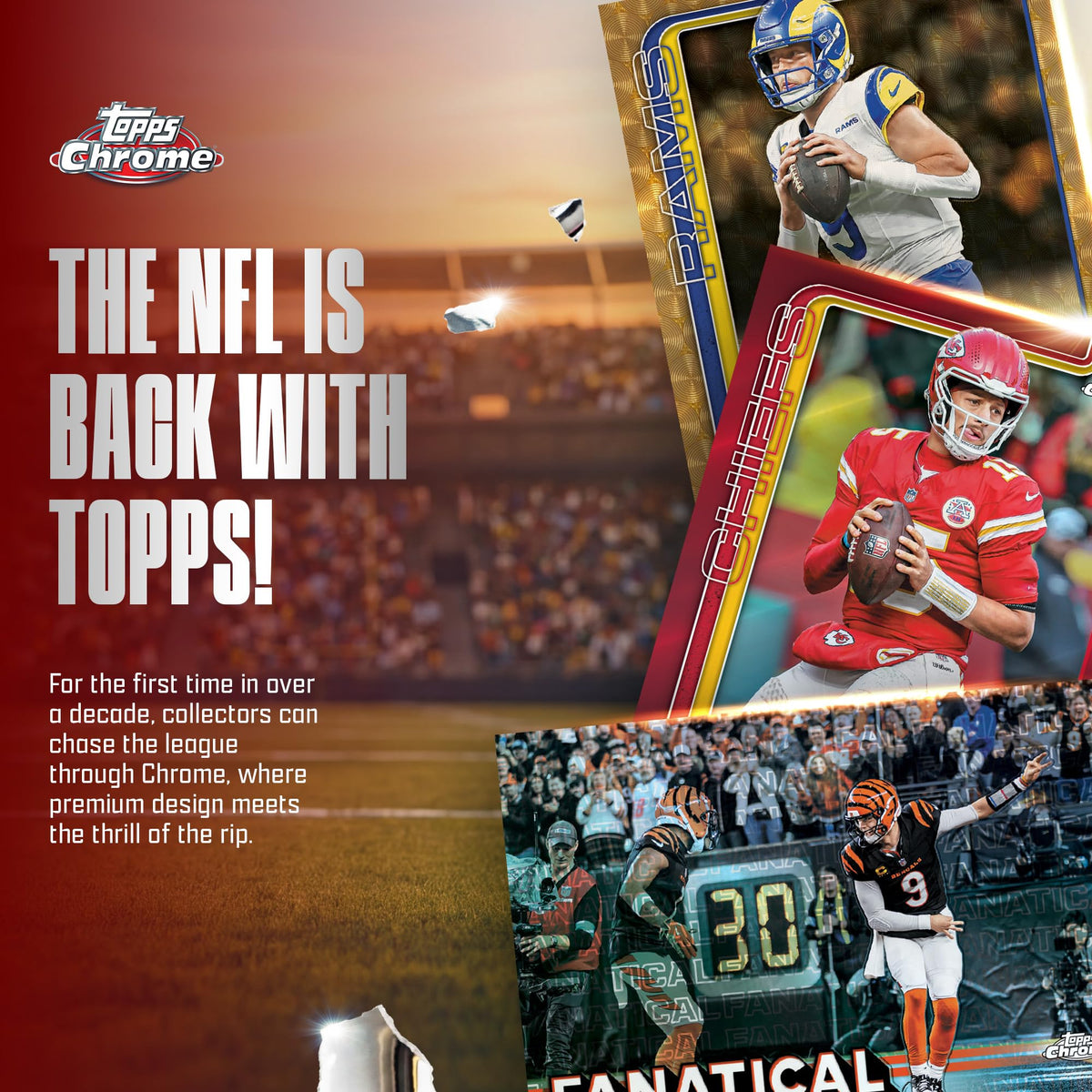 2025 Topps Chrome NFL Football Mega Box S98761
