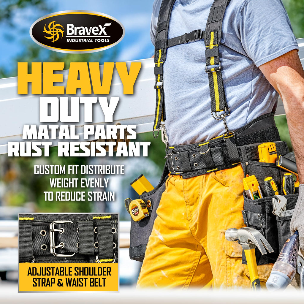 Tool Belt Suspenders 20 Bags 1200D Ballistic Nylon T7792
