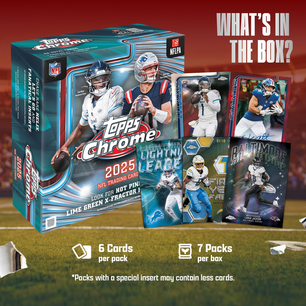 2025 Topps Chrome NFL Football Mega Box S98761