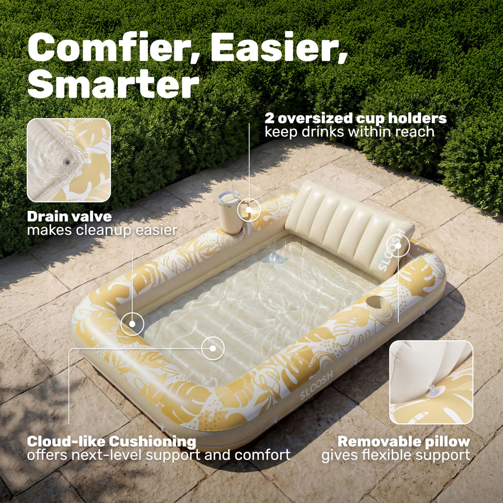 Inflatable Tanning Pool Lounger Float U742