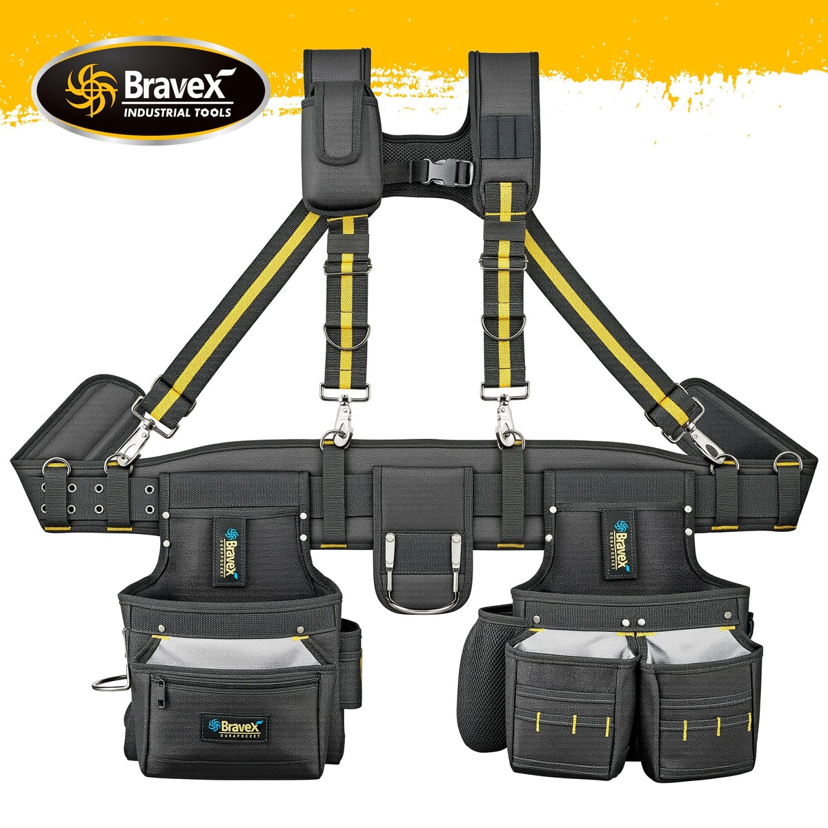 Tool Belt Suspenders 20 Bags 1200D Ballistic Nylon T7792