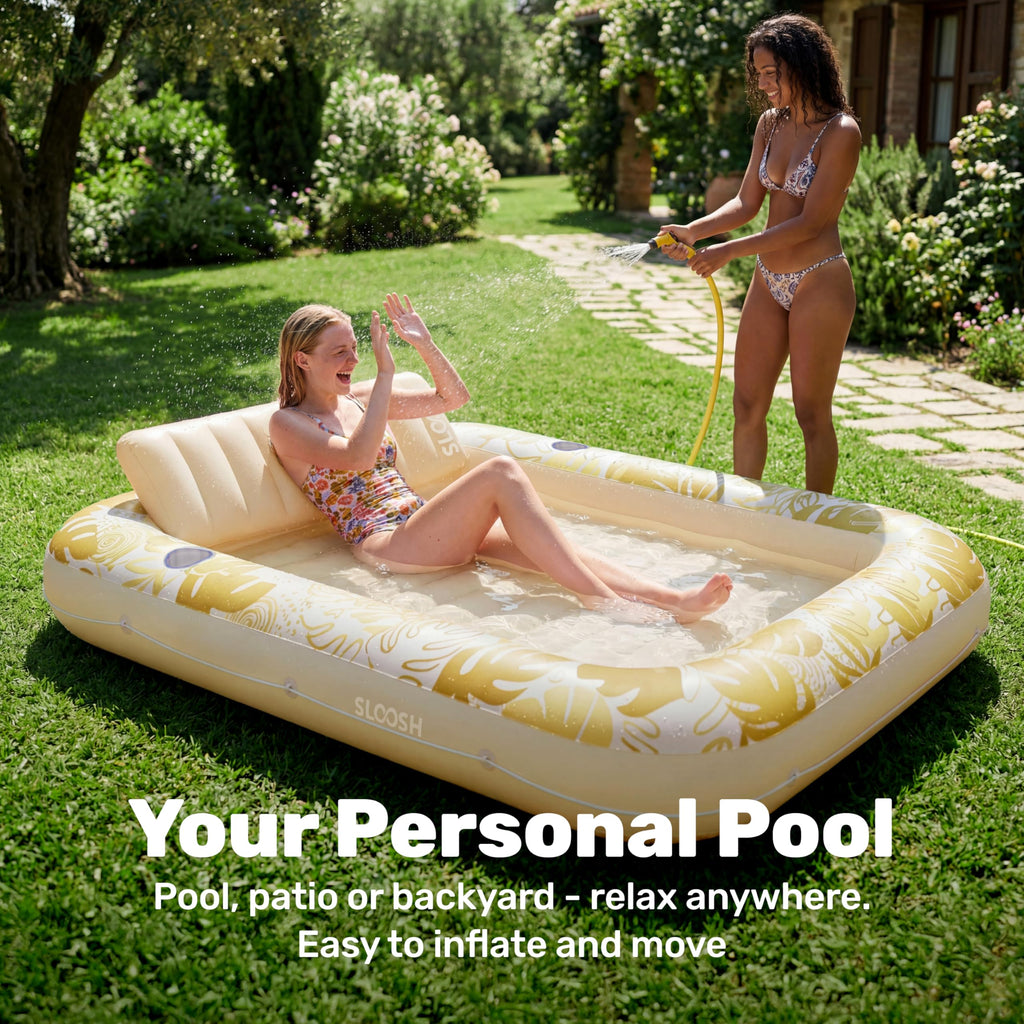 Inflatable Tanning Pool Lounger Float U742