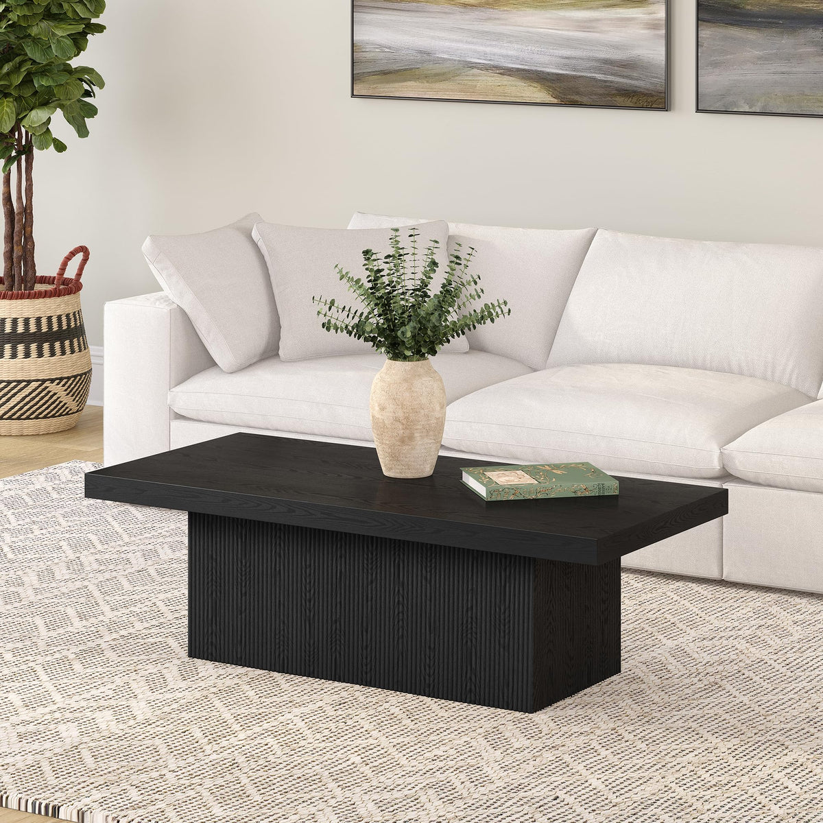 48" Modern Fluted Coffee Table G2844
