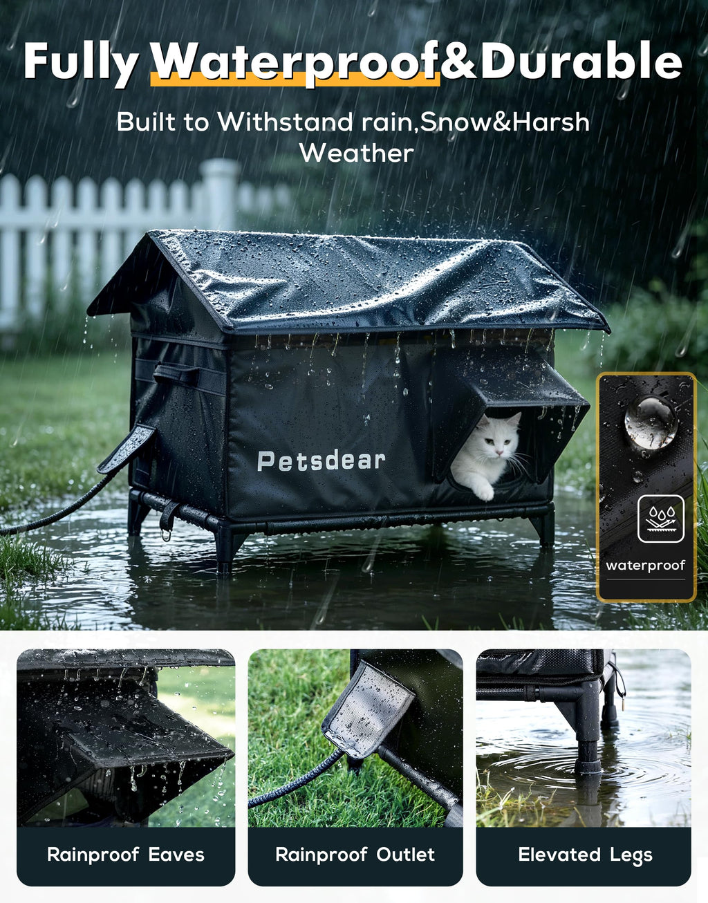 Heated Outdoor Cat House L841482